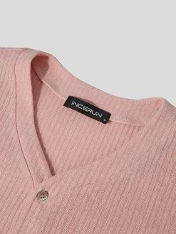 Mens Pit Striped V-neck Long-sleeved T-shirt -Incerun Shop 8b25d548 be7a 44a4 a1c1 3803f05b95bb