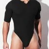 Mens Sexy Notch Neck Half Sleeve Bodysuit -Incerun Shop 8c4bbe9a c4b7 4782 b6d7 52aa42fd8640