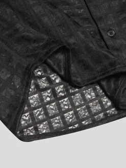 Mens Casual Mesh Check Long-sleeved Shirts -Incerun Shop 8cf1da9a eb83 4da5 a578 0780376dafe3