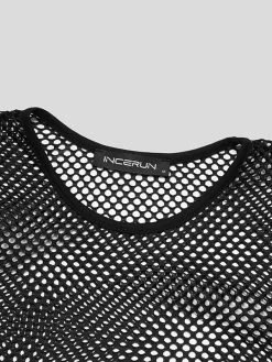 Mens Mesh See Through Long Sleeve T-Shirt 14 Mens Mesh See Through Long Sleeve T-Shirt -Incerun Shop 8d1ac932 9e4d 4855 8612 c41a858e1950
