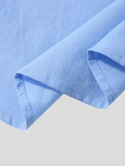 Mens Stand Collar Three-quarter Sleeve Shirt -Incerun Shop 8dfb4909 d729 4877 84aa 3e8d05ff6cf8