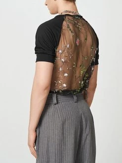 Mens Sexy Lace Print Short-sleeved T-Shirts -Incerun Shop 8f89249c bdc3 4dad 9b49 54841bd0b65f