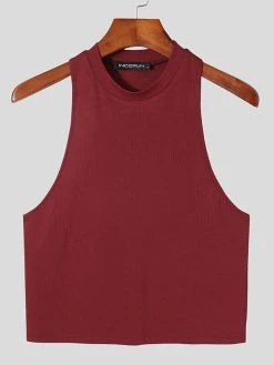 Mens Sexy Two-piece Crop Top T-shirt 20 Mens Sexy Two-piece Crop Top T-shirt -Incerun Shop 9381e817 74f7 4ad6 b1e3 87859907c038