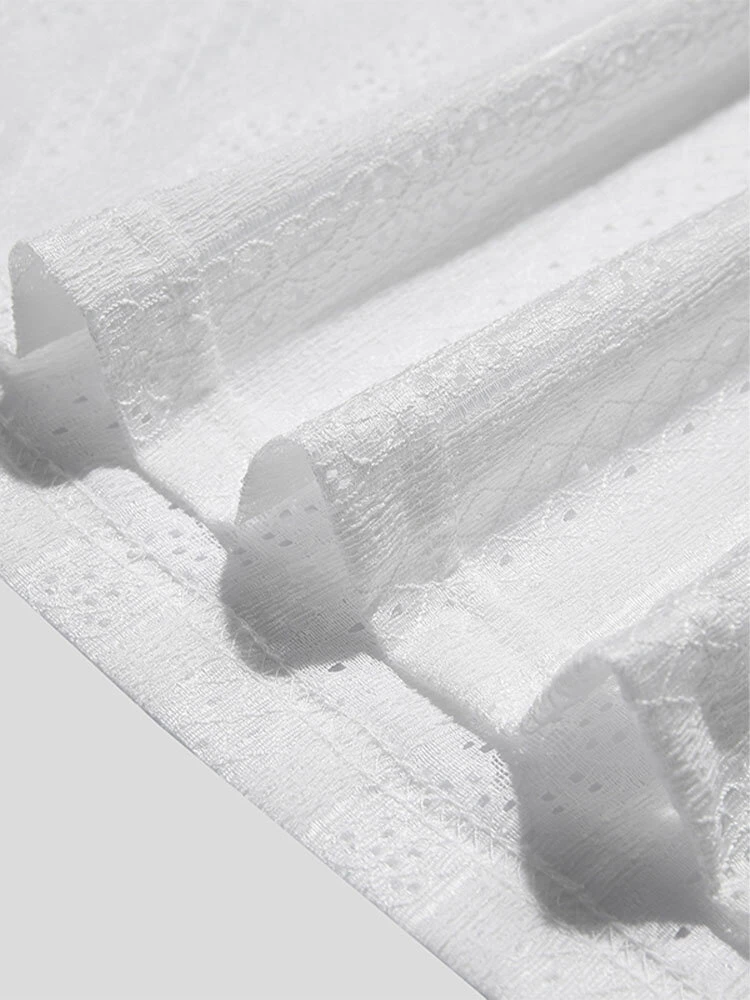 Mens Lace Solid Sleeveless Crew Neck Tank Top 11 Mens Lace Solid Sleeveless Crew Neck Tank Top - Image 9