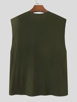 Men Plain Sleeveless Shirt 12 Men Plain Sleeveless Shirt -Incerun Shop 960e237a 921d 430f a34c ae9c2f40fec5