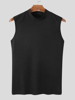 Men Turtleneck Knitted Textured Vest 21 Men Turtleneck Knitted Textured Vest -Incerun Shop 96382fb4 d343 420c 908b d14f067da43f