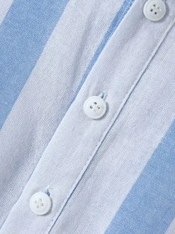 Mens Striped Half Button Casual Short Sleeve Henley Shirt 17 Mens Striped Half Button Casual Short Sleeve Henley Shirt -Incerun Shop 98bb14e1 482d 4e93 ad8f 267691e5199b