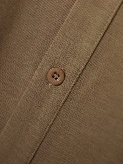 Mens Solid Color Ribbed Knit Loose Shirt -Incerun Shop 98f782db 70bf 468e 9f79 9eba56fbac21