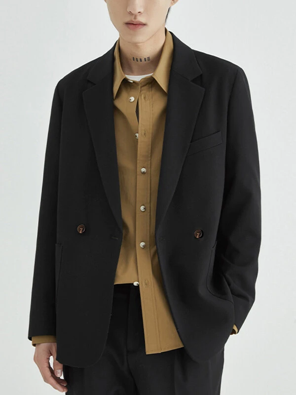 Mens Retro Patch Pocket Casual Blazer 3 Mens Retro Patch Pocket Casual Blazer