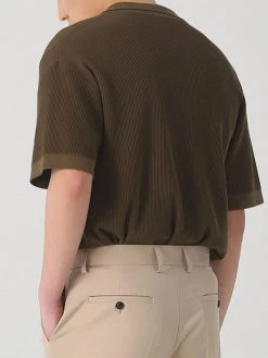 Mens Ribbed Knit Lapel Collar Button Shirt -Incerun Shop 999257c8 f8e4 4648 b5f2 b4e0c91c03d6