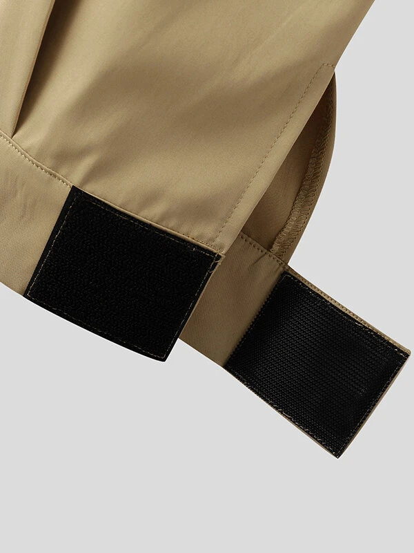 Mens Solid Pleated Sticky Cuff Drawstring Waist Pants 14 Mens Solid Pleated Sticky Cuff Drawstring Waist Pants - Image 12