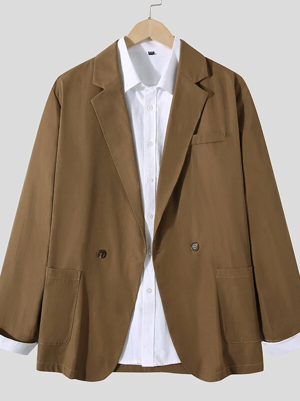 Mens Retro Patch Pocket Casual Blazer 6 Mens Retro Patch Pocket Casual Blazer - Image 4