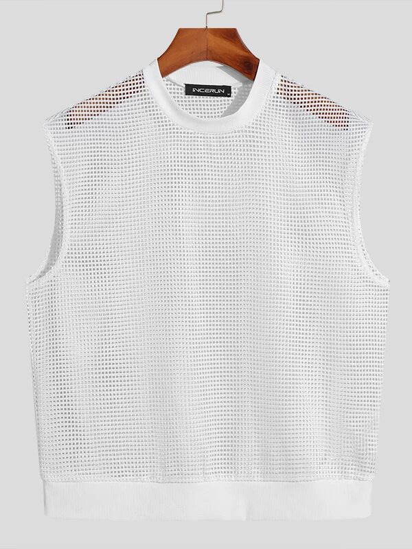 Men Sexy Mesh See Through Crop Top 6 Men Sexy Mesh See Through Crop Top - Image 4