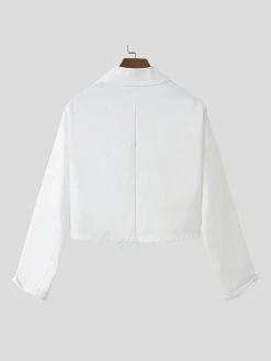 Men Feather Fringe Crop Shirt -Incerun Shop 9d7e3d77 b557 4e05 b53e 0ed4d0ef1ac5