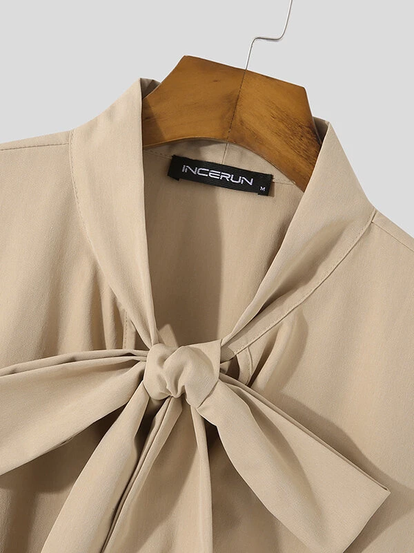 Mens Puff Sleeve Bow Shirt 8 Mens Puff Sleeve Bow Shirt - Image 6