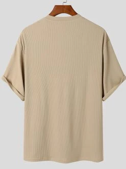 Mens Pinstripe Button Short Sleeve Shirts -Incerun Shop 9eb1e18d 4b6c 4429 9fe2 891a7428b2c5