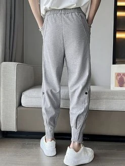 Mens Contrast Binding Snap Button Design Pants 16 Mens Contrast Binding Snap Button Design Pants -Incerun Shop 9ef101c8 bdd1 4ad3 8cc1 42d04f970193