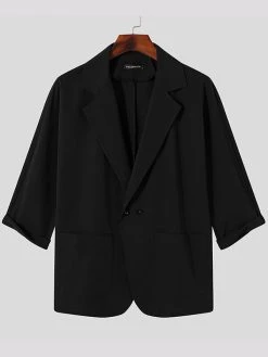 Men's Loose Casual Mid-sleeve Shorts Set -Incerun Shop 9f62fdec a5e8 472a 9dd1 4989855a57ac