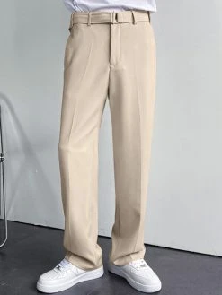 Mens Waist Belt Loose Straight-leg Pants -Incerun Shop 9fc9cc6b 4cbb 4c0a 887e 88995777f94e