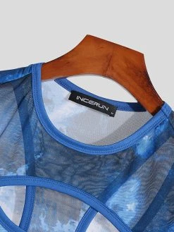 Mens Cut Out Criss-Cross See Through Crop Top -Incerun Shop a1d67a3e 9bb2 4a7f b559 16303a3f75e9