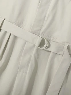 Mens Solid Lapel Zip Front Cargo Jumpsuit With Belt -Incerun Shop a220aac0 078f 4747 9a66 239afa535774