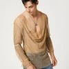 Mens Mesh See Through Swing Collar T-Shirt -Incerun Shop a35004f8 d549 472d a081 e6717de6de51