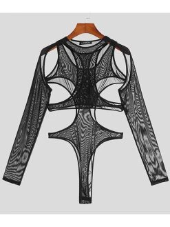 Mens Mesh See-through Triangle Jumpsuit -Incerun Shop a4712f9a 86be 4869 a7d9 b82ab6db8cdd