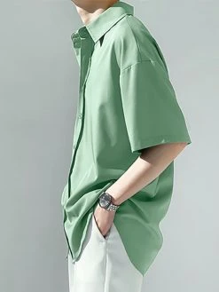 Mens Wrinkle Free Button Down Shirt -Incerun Shop a52bfb6f b5e5 4539 92d2 72156cb1a6ea