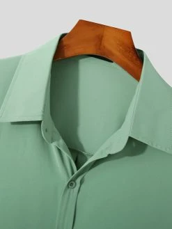 Mens Wrinkle Free Button Down Shirt -Incerun Shop a5406baf ec88 4a99 8f20 894a01b68092