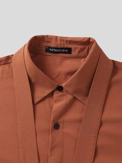 Men Puff Sleeve Strap Collar Loose Shirt -Incerun Shop a769a1be 0a88 41c2 8b45 4368bdc85601