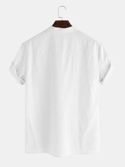 Men Cotton Linen Retro Solid Casual Henley Shirt -Incerun Shop a7954ebf 87fd 4343 b3f9 8bce62065ca0