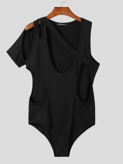 Mens Irregular Hollow Out Sleeveless Triangle Bodysuit -Incerun Shop a7bde706 0adf 46c8 9196 c3b80ef269ba