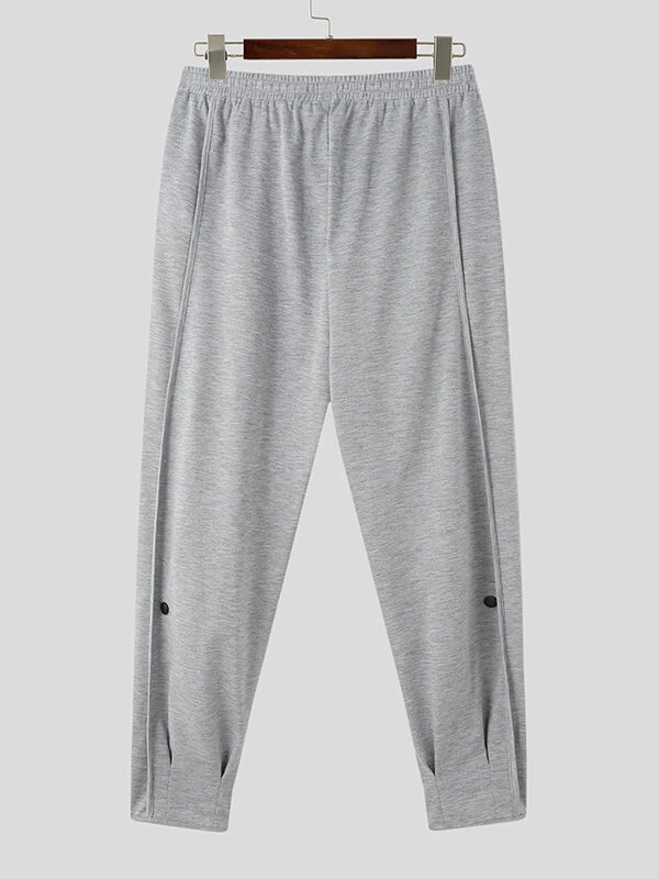 Mens Contrast Binding Snap Button Design Pants 9 Mens Contrast Binding Snap Button Design Pants - Image 7