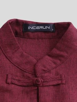 Men's Retro Button Causal Short Sleeve Shirts 9 Men's Retro Button Causal Short Sleeve Shirts -Incerun Shop aa4a0e3e 8448 4f11 bba0 5ccdba1d7eb9