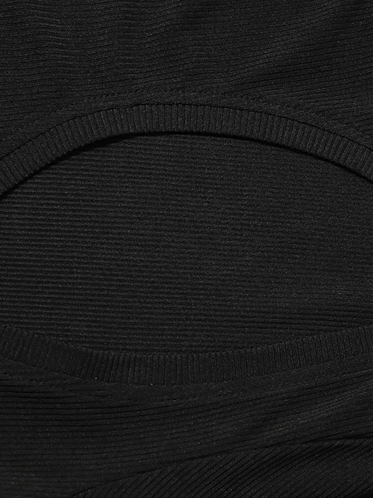 Mens Hollow High Neck Slim Long Sleeve T-shirt 9 Mens Hollow High Neck Slim Long Sleeve T-shirt - Image 7