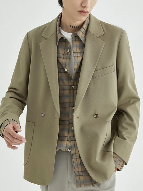 Mens Retro Patch Pocket Casual Blazer 4 Mens Retro Patch Pocket Casual Blazer - Image 2