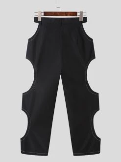 Mens Sexy Cutout Loose Pants 12 Mens Sexy Cutout Loose Pants -Incerun Shop abaf3011 ae67 4ed0 bcdd 8fce2b33a445