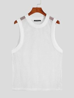Men Casual Mesh Crochet Knit Tank Top 15 Men Casual Mesh Crochet Knit Tank Top -Incerun Shop ae1a0ee4 07b3 41c8 b999 7eafb185d9c0