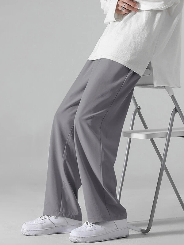 Mens Loose Fit Straight Leg Casual Pants 7 Mens Loose Fit Straight Leg Casual Pants - Image 5