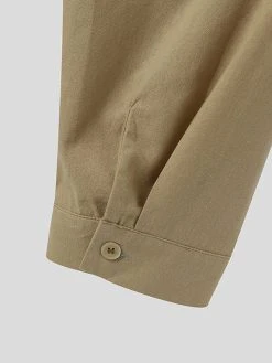 Mens Solid Half Button 100%Cotton 3/4 Sleeve Henley Shirt -Incerun Shop afc18448 0ce6 4a67 9ee8 70b144e20abb