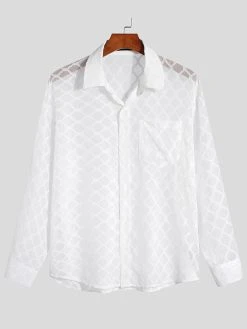 Mens Knitted Jacquard Hollow Long Sleeve Shirts 23 Mens Knitted Jacquard Hollow Long Sleeve Shirts -Incerun Shop b021bb6e a11b 4dd1 b6a3 bc4d8f352872