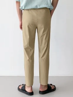 Mens Drawstring Waist Straight Leg Pants -Incerun Shop b0858e13 ee59 4485 b98a b5ab3ae82700
