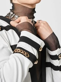 Mens Color Block Chain Metal Button Jacket -Incerun Shop b1a473c7 e480 423e 91f6 211765de9fde