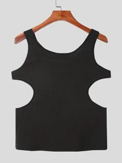 Men Sexy Side Cutout Sleeveless Vest -Incerun Shop b26d5135 3754 4625 b664 3b362ee926ad