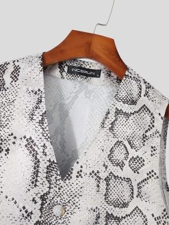 Mens Snake Pattern 2 Piece Set -Incerun Shop b2fbe2f4 1d18 4f75 b6d7 3b7c7e1e05ff