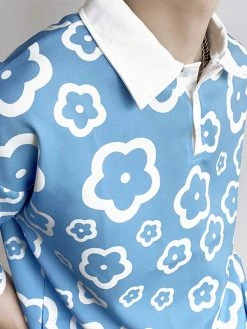 Mens Japan Flower Print Short Sleeve Shirt -Incerun Shop b3150bea d552 49bd baeb 86892a0be76a