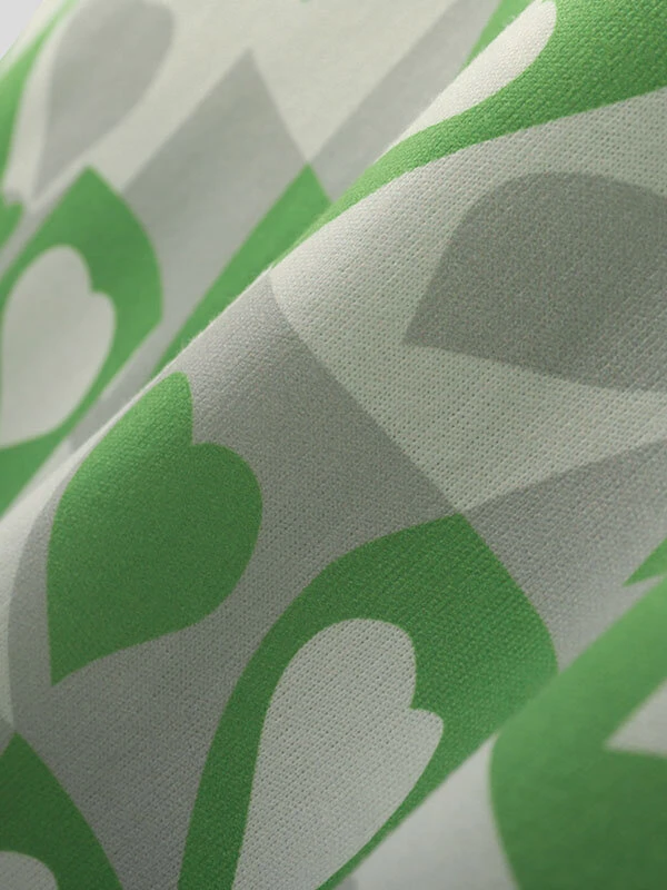 Mens Heart Graphic Half-Collar Short Sleeve T-Shirt 11 Mens Heart Graphic Half-Collar Short Sleeve T-Shirt - Image 9