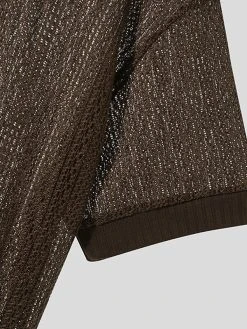 Mens Knit Hollow Crew Neck Solid Short Sleeve T-Shirt -Incerun Shop b5612ce6 6c0a 4900 b024 f83b262944d8