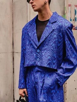 Mens Swirl Print Blazer 2 Pieces Outfits -Incerun Shop b62b52d3 3df1 4834 9fb9 c1b3ab2c0c94