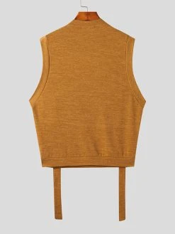 Mens Button Solid Color Knitted Sweater Vest 14 Mens Button Solid Color Knitted Sweater Vest -Incerun Shop b6627247 9289 4a30 9c6a 7e30da2587ed